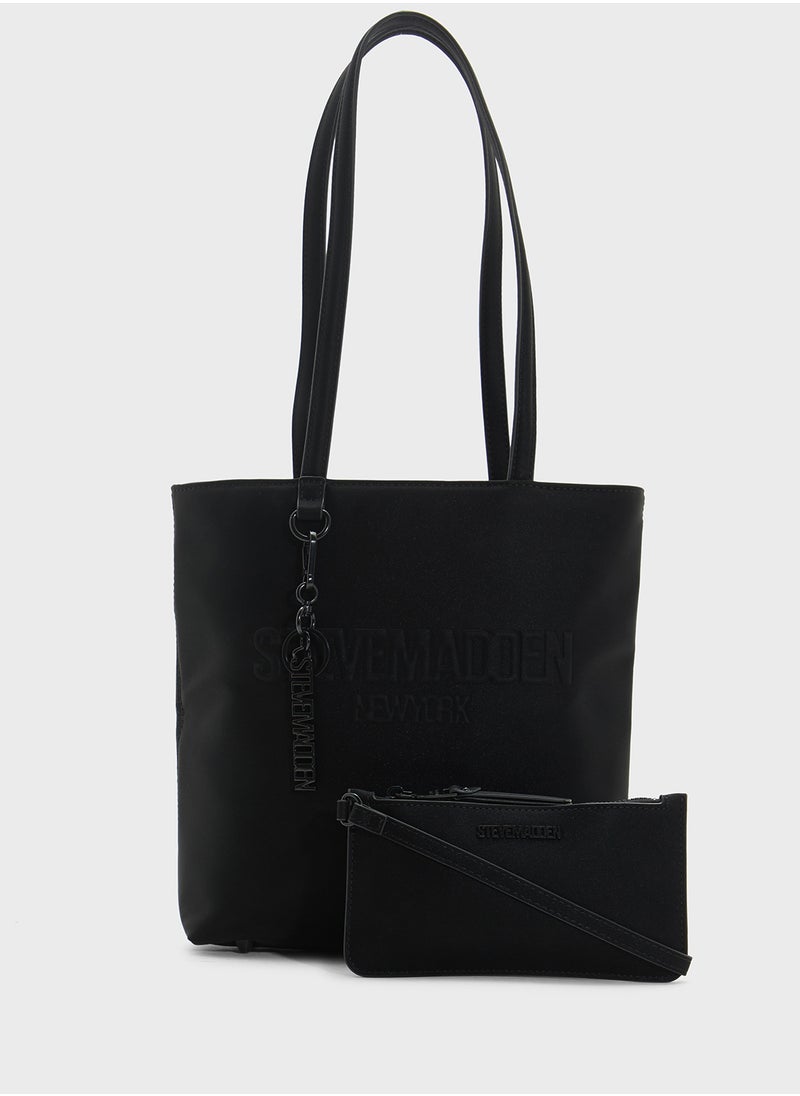 STEVE MADDEN Billie Logo Tote Bag  - Image 1