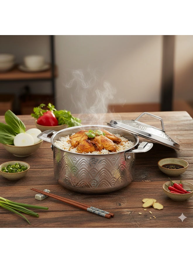 Maxima Stainless steel hot pot for keeping food hot 1.5 litter - Image 1