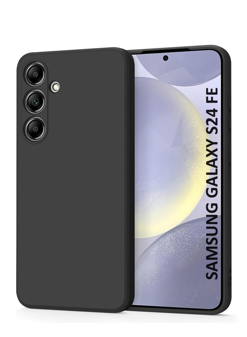 غطاء حماية لهاتف سامسونج جالاكسي S24 FE ببطانة داخلية من القماش مع حماية للكاميرا لهاتف سامسونج جالاكسي S24 FE - Image 1