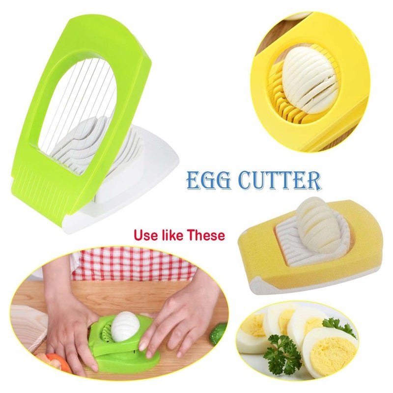 Avenn Avenn Latest Egg Cutter Egg Slicer Boiled Eggs Cutter Stainless Steel Cutting Wires Multi Purpose Slicer Egg Cutter for Hard Boiled Eggs Easy to Use Egg Cutter Slicer Multi Color 1 - Image 3
