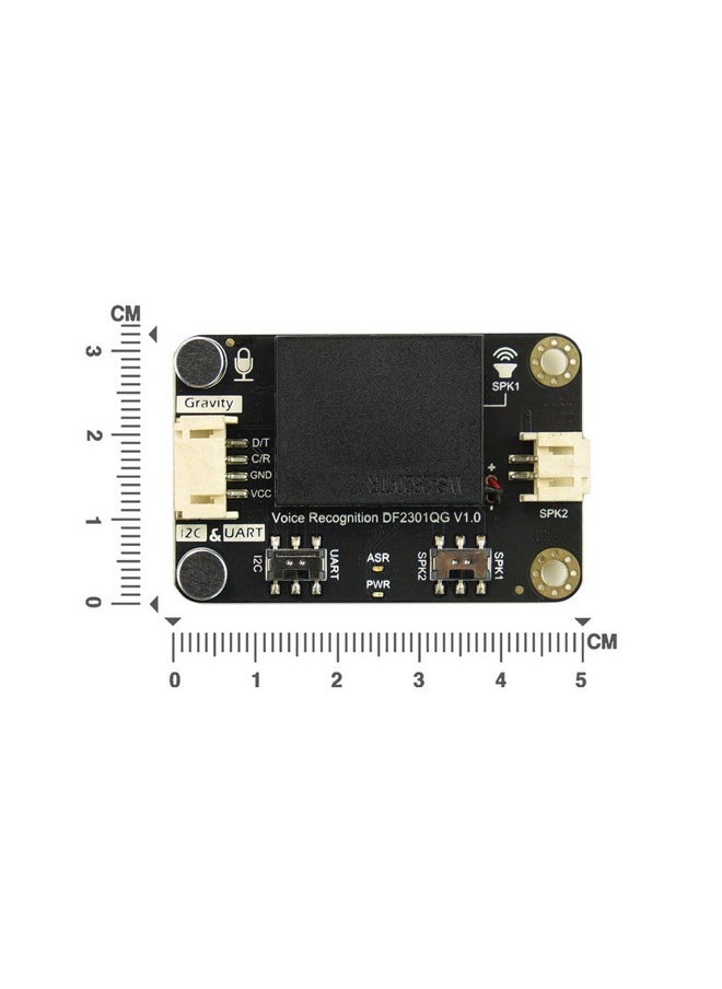 DFROBOT - Gravity: Offline Language Learning Voice Recognition Sensor for micro:bit/Arduino / ESP32 - I2C & UART - Image 1