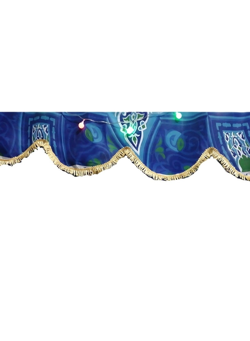 بلتكانه 2.5 متر بيضاوي ازرق لزينه رمضان - Image 2