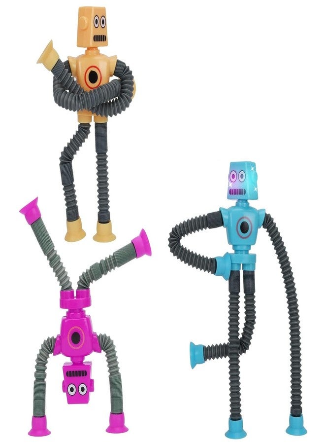 DEOXY Funny Pop Tubes Sensory Toy for Toddlers, Telescopic Suction Cup Robot Toy, Educational Fidget Toys for Anxiety Kids for 3 4 5 6 7 8 9 Year Old Boys Girls (Sent Any one Color) - Image 1
