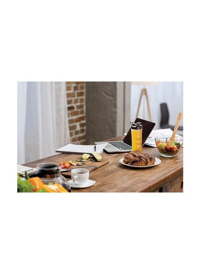 BLACK+DECKER 300W 16 Piece 4-in-1 Personal Compact Sports Blender/Smoothie Maker with Citrus Juicer & Grinder Mill 550 ml 300 W SBX300BCG Black/Silver - Image 5