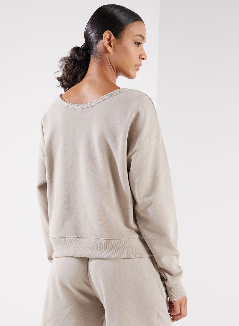 UNDER ARMOUR Project Rock Terry Long Sleeve Sweatshirt - Image 2