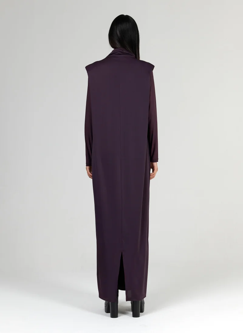 leem High-Neck Maxi Dress