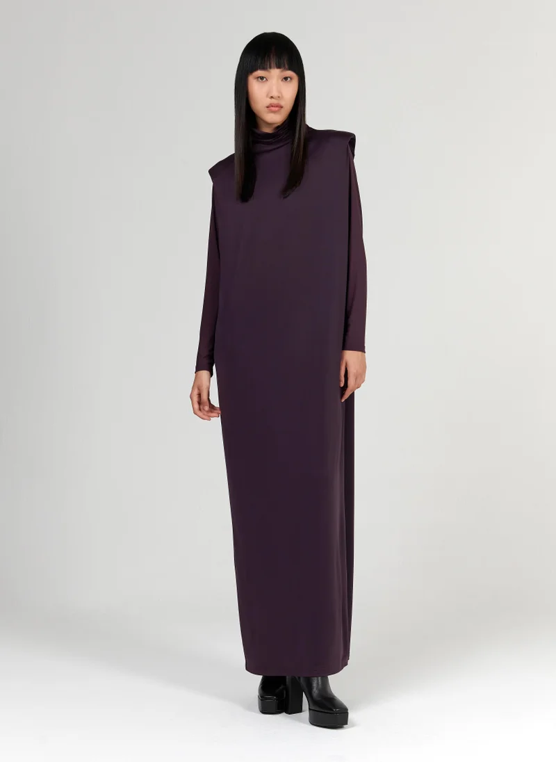 leem High-Neck Maxi Dress