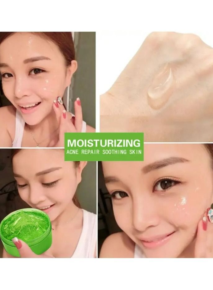 Disaar Aloe Vera Anti-Acne Gel Cream Mass Sleep-Free Wash Moisturizing Oil 300ml - Image 2