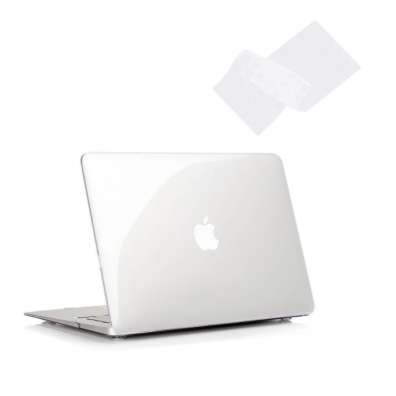 غطاء RUBAN لجهاز MacBook Retina Pro 15 بوصة A1398 20152012 غلاف صلب بلاستيكي ناعم غير لامع مع غطاء لوحة مفاتيح TPU شفاف