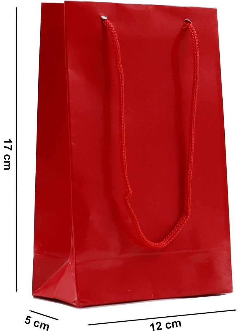 Repro Design Red Premium Cardboard Bag 12 x 17 x 5 cm 2 Gift Bags  - Image 3