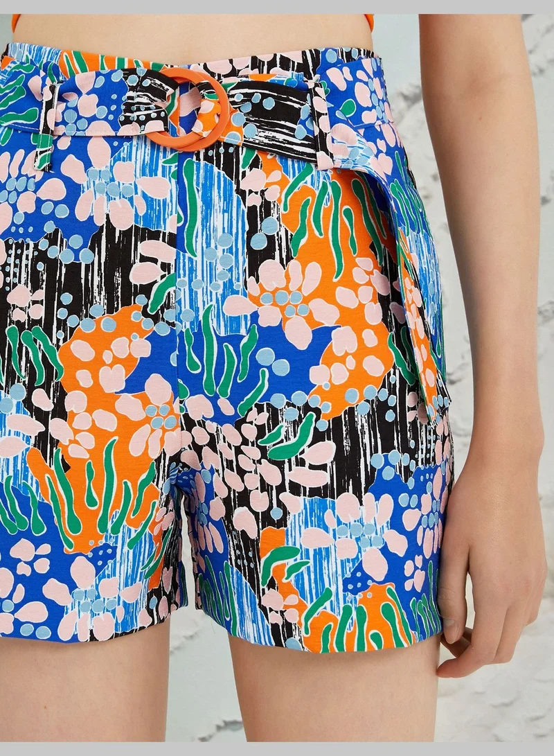 KOTON Şahika Ercümen X Koton - Waist Detail Pocket Shorts