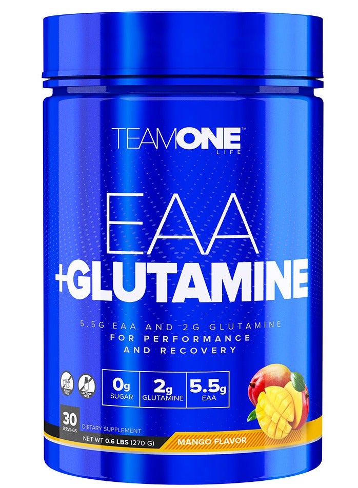 إيAA + جلوكامين لتعزيز الأداء ودعم التعافي بنكهة المانجو 30 حصة