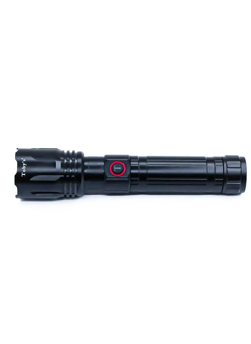 Toby's - Toby's New Super Bright Flashlight Retractable Zoomable Flashlight with 5 modes( Torch 100) - Image 1