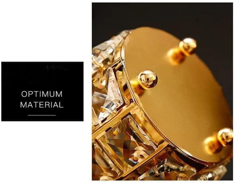 Handmade Crystal Pen Makeup Brush Holder for Cosmetic Storage - Gold - Image 4