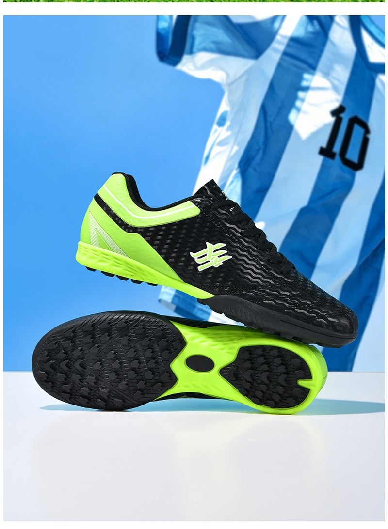 SKT Shiketro Teenager Men TF Turf Soccer Cleats, Lightweight Low Top Anti-Slip Football Shoes, Professional Wearable Training Sneakers for Artificial Turf Pitch - Image 4