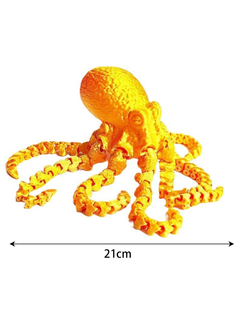 3D Printed Octopus Ornaments Fish Tank Landscaping Accessories Internet Celebrity Toys Octopus Model Simulation Creative Hand-made Gifts.(2 Pieces)  - Image 2