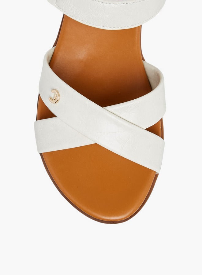 لو كونفورت صنادل بحزام متقاطع صلب بإغلاق بخطاف وحلقة - Image 3