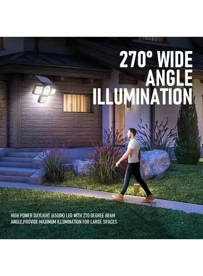 YelaJoy LED Solar Light, 138 LED Solar Light Outside with Motion Detector，Flood Light, Ip65 Waterproof,  270 Lighting Angle Solar Wall Light for Garden - Image 2