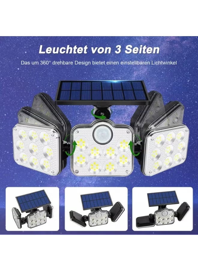 YelaJoy LED Solar Light, 138 LED Solar Light Outside with Motion Detector，Flood Light, Ip65 Waterproof,  270 Lighting Angle Solar Wall Light for Garden - Image 5