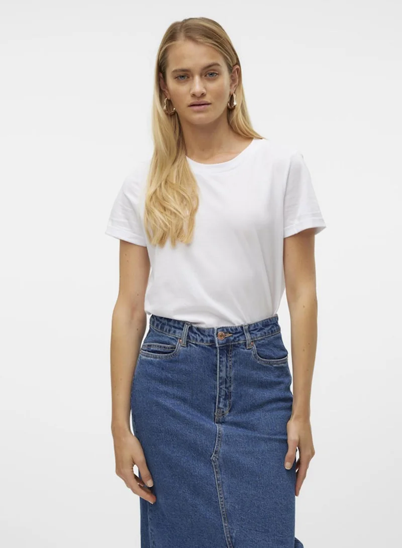 فيرو مودا VMPAULA S/S T-SHIRT NOOS