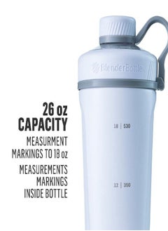 BlenderBottle BlenderBottle Radian Shaker Cup Insulated Stainless Steel Water Bottle with Wire Whisk, 26-Ounce, Matte Black  - Image 2