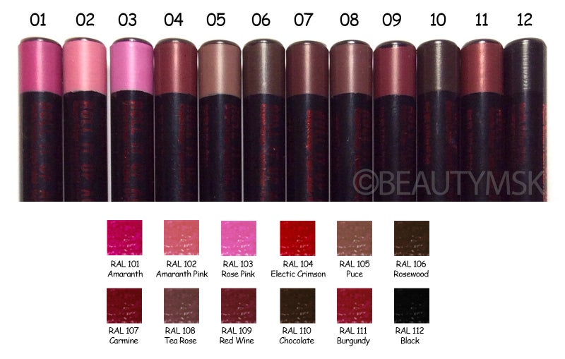 J.CAT BEAUTY Roll It up Auto Lip Pencil Liner All 12 Colors - Image 2