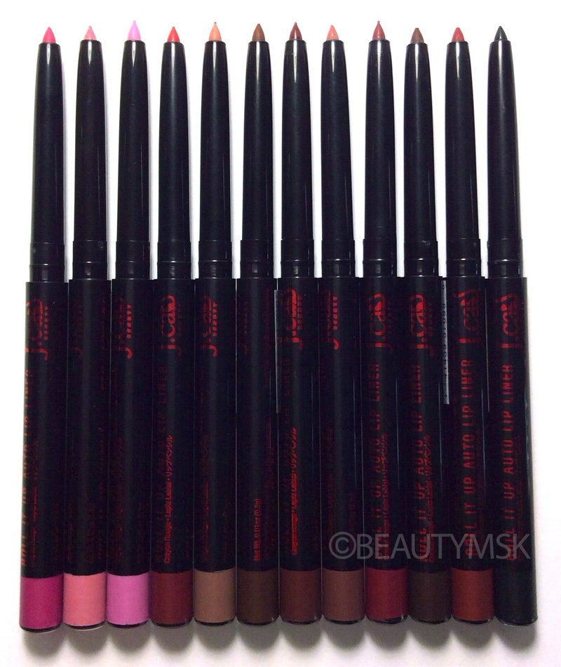 J.CAT BEAUTY Roll It up Auto Lip Pencil Liner All 12 Colors - Image 1