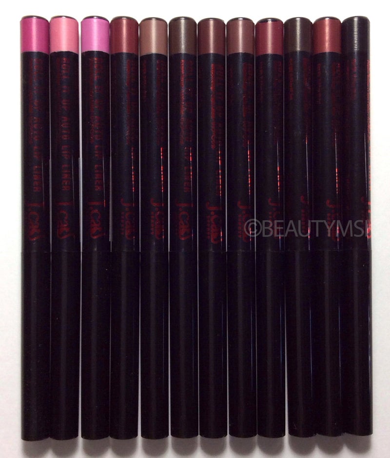 J.CAT BEAUTY Roll It up Auto Lip Pencil Liner All 12 Colors - Image 3