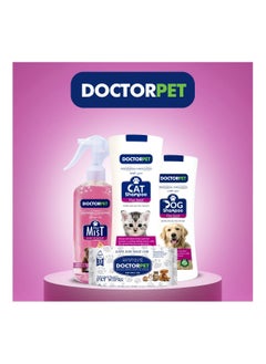 DOCTERPET Doctor Pet Cat Shampoo Flax Seed 400 ML – Enriched with Grape Seed Oil, Flax Seed Oil, Almond Oil & Vitamin E, Nourishing & Conditioning Formula for Healthy Coat & Skin  - Image 5