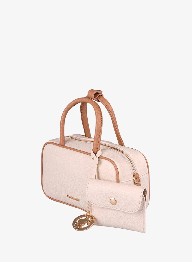 U.S. Polo Assn. CREAM-CAMEL U.S. Polo Assn. Women's Shoulder Bag, Ladies Large Capacity Hobo Bag, Handbag Tote Bags Clutch Bag, Women's Leather Hobo Bag, Women's Tote Bag, Women's Shoulder Bag, Women's Hand Bag, Women's Travel Bag, for Office Sling Bag Side Bag and Girls College Students for Women | Best Price UAE