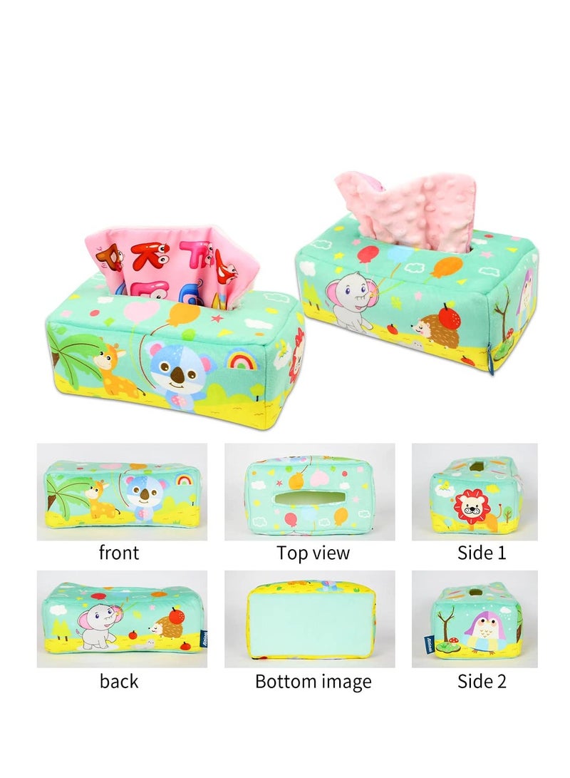 Montessori Magic Tissue Box Toy for Babies, Sensory Soothing Play for 1-Year-Old Boys and Girls, Early Learning Gift for Kids, Ideal Baby Shower Present. - Image 5