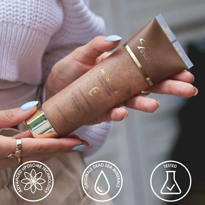 Premier Dead Sea Classic Para-Pharmaceutical Exfoliating Cleansing, Micro Grains Face Facial Gel Cleanser scrub Contains Dead Sea Minerals, non drying, Aromatherapy Scientific Concept 4.25Fl oz (X1) - Image 5