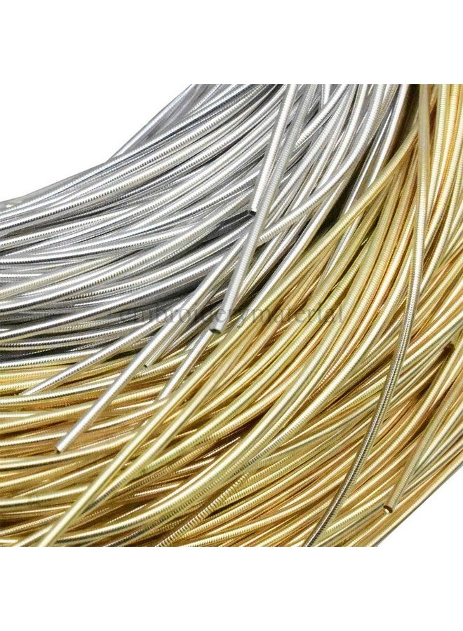 Embroiderymaterial Dabka Embroidery Material Combo For Aari & Zardosi Work 200Gram Silver & Gold 1MM. - Image 3