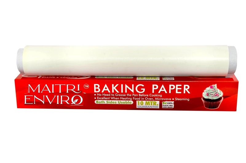 Maitri Enviro Maitri Enviro Baking Paper Roll 10 Metres NonCoated Pack of 1  - Image 1
