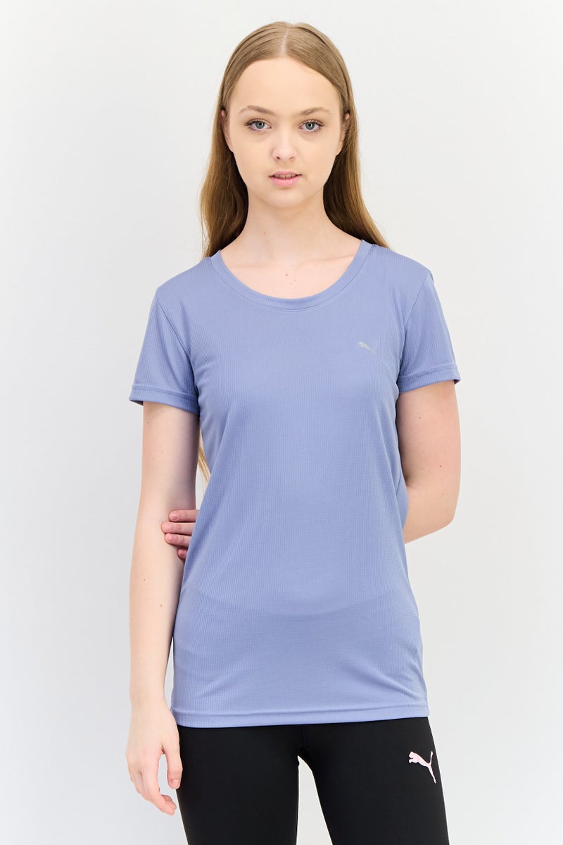 PUMA Women Sportswear Fit Short Sleeve Training T-Shirt, Pastel Blue - Image 1