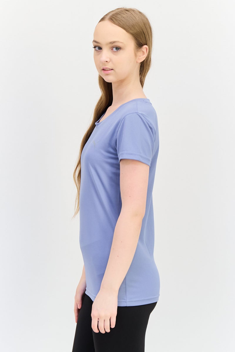 PUMA Women Sportswear Fit Short Sleeve Training T-Shirt, Pastel Blue - Image 2