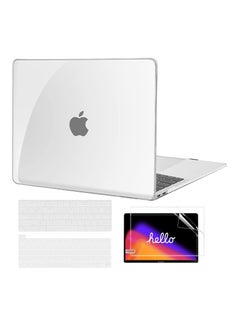 Generic MacBook Pro 13 inch Case A2338 M1/M2 A2251 A2289 A2159 A1989 A1706 MacBook Pro Case 2022-2016 Release with Touch Bar Laptop Plastic Hard Shell Case 2 Keyboard Covers Screen Protector White  - Image 1