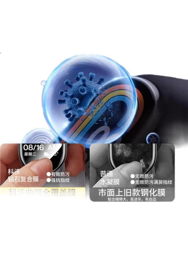 KOVOL [2-Pack] Screen Protector For Xiaomi Band 9, Compatible With Xiaomi Band 9/Nfc, Non-Tempered Glass, Curved Full Coverage, Hd Anti-Scratch Anti-Fingerprint Band Film - Image 1