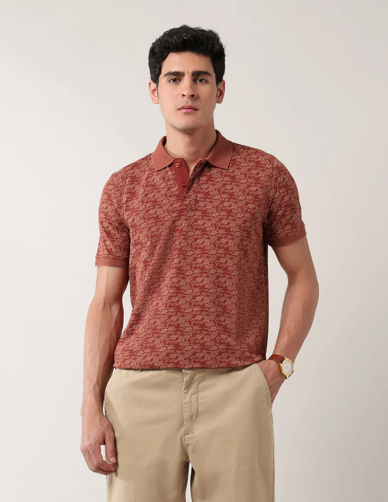 Floral Printed Spring Sorbet Polo Shirt
