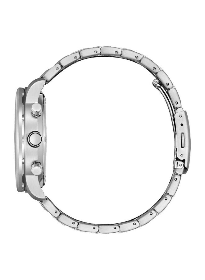 CITIZEN ساعة كروغراف إيكو درايف CA4500-91L، 44 مم بقرص أزرق، علبة وسوار من الفولاذ المقاوم للصدأ، مقاومة للماء حتى 100 م - Image 4