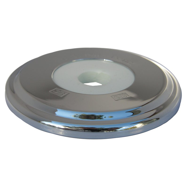 LASCO 036011 Bathtub Spout with Round Trim Plate Chrome Plated