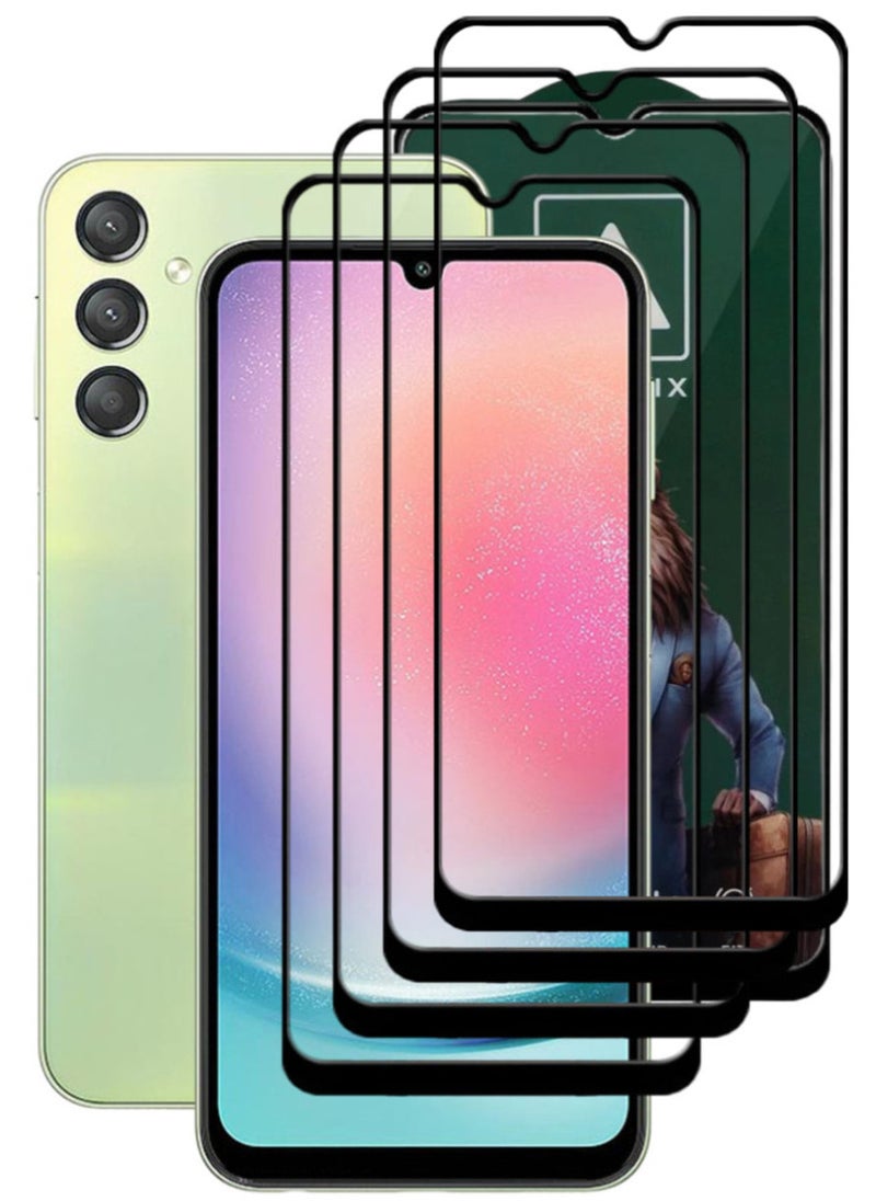 أكاليكس 4 قطع، حماية شاشة، لهاتف سامسونج جالاكسي A24 4G، جودة ممتازة. - Image 1