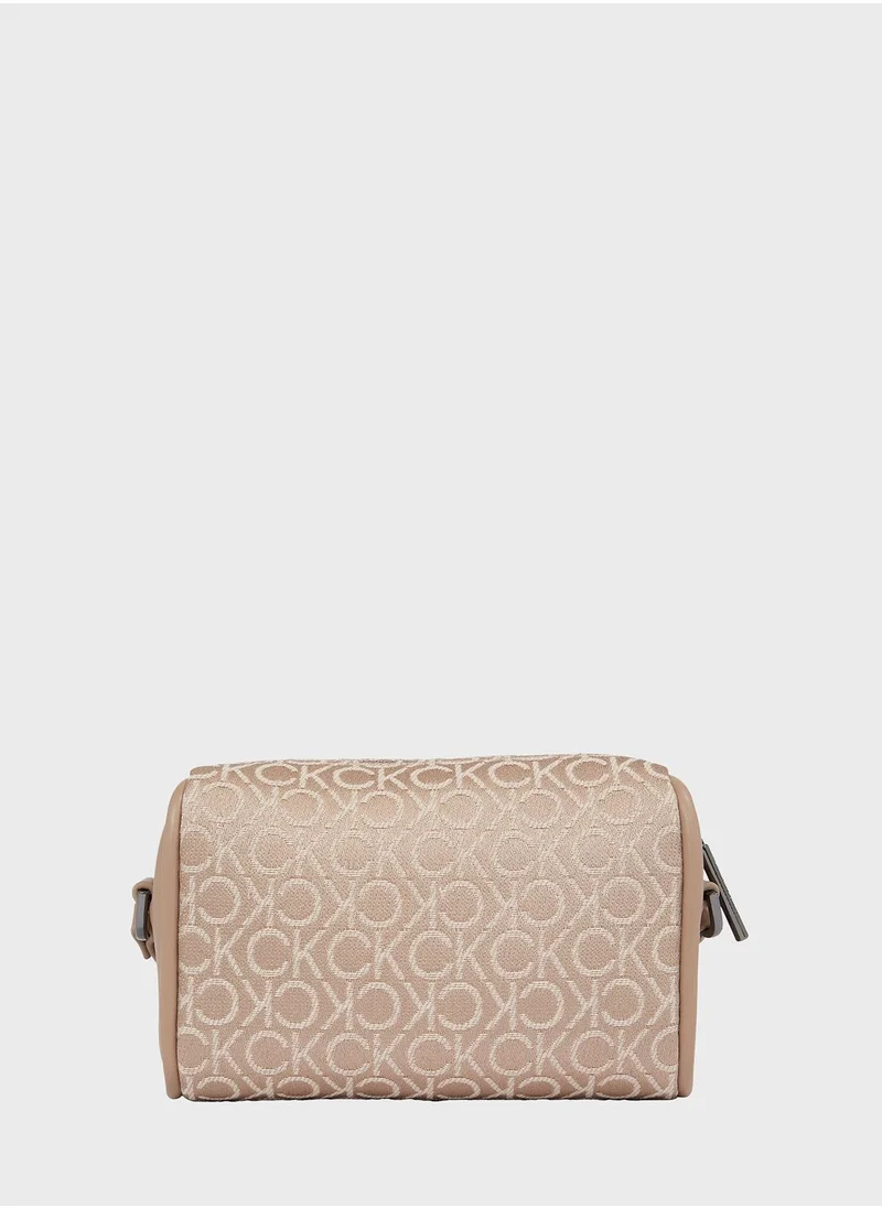 Calvin Klein Jeans Logo Detailed Flap Over Crossbody