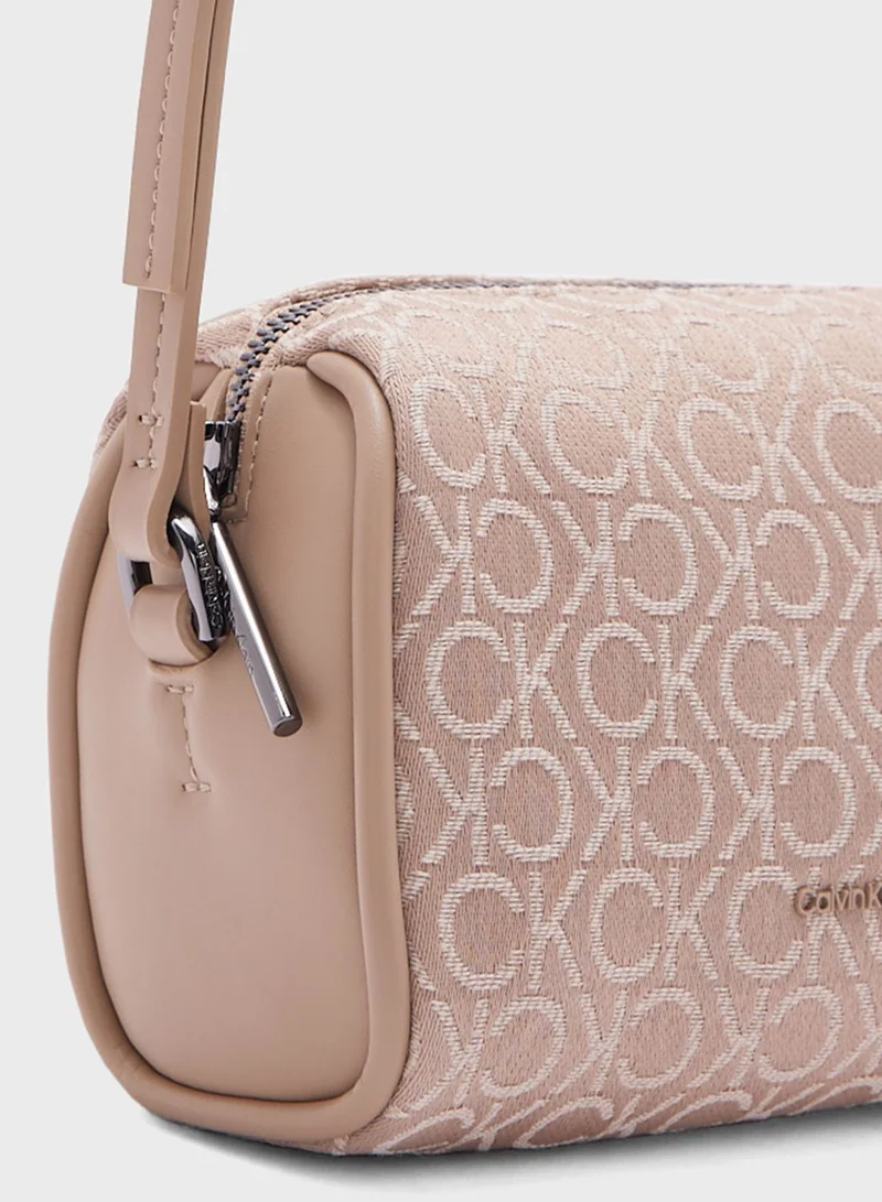Calvin Klein Jeans Logo Detailed Flap Over Crossbody