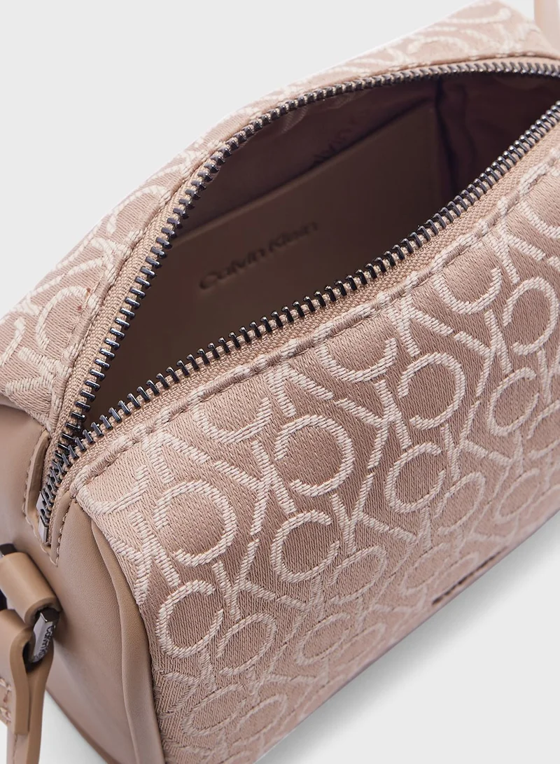 Calvin Klein Jeans Logo Detailed Flap Over Crossbody