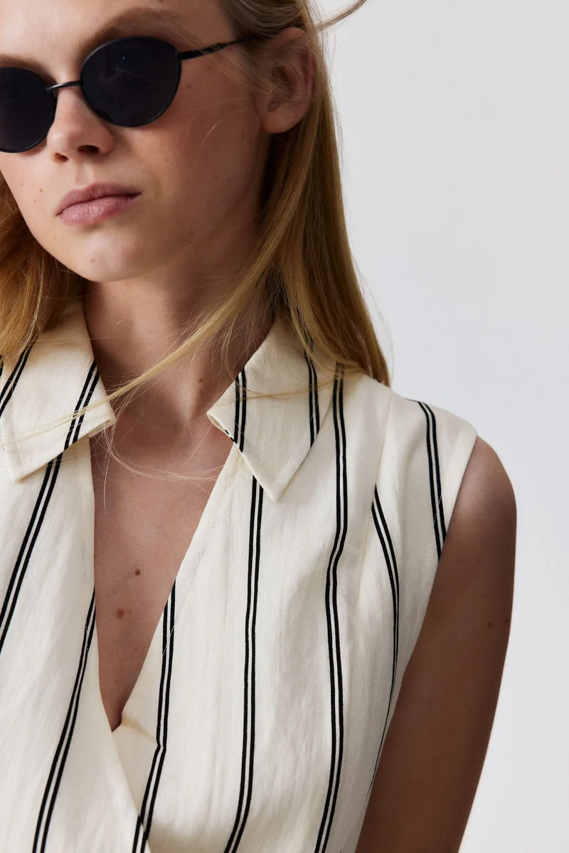 اتش اند ام فستان ملفوف بحزام ربطة على الخصر