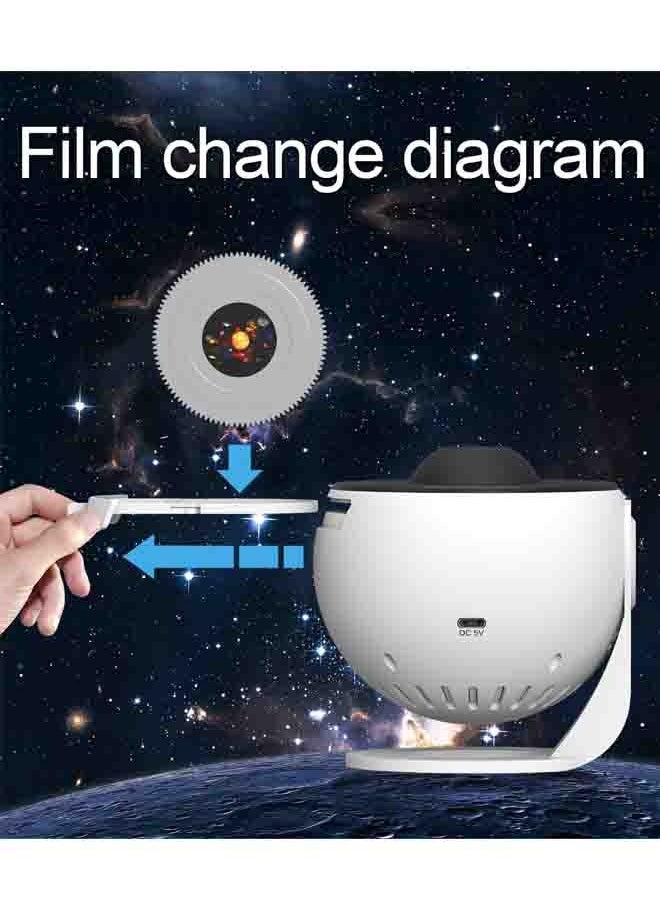 Generic - Star Galaxy Projector with Planetarium Projector Night Light 4K Replaceable 13 HD Galaxy Discs,360 °Rotation,Timing,Mute Design for Kids Bedroom - Image 1