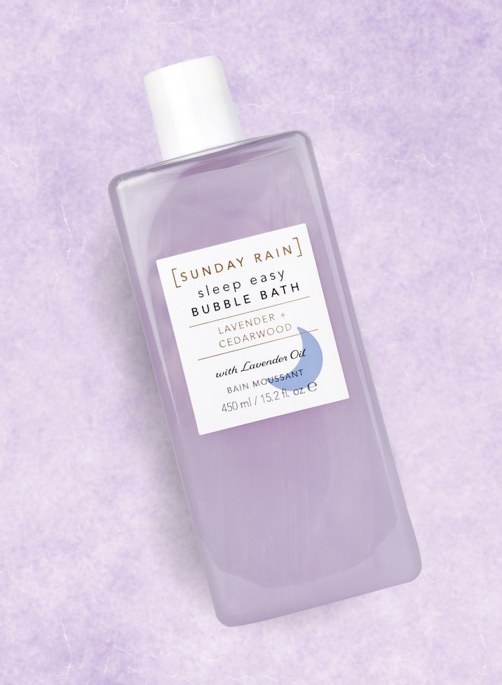 Sunday Rain Lavender & Cedarwood Aromatherapy Bubble Bath 450ml – Calming Foaming Soak for Stress Relief, Moisturizing Bath Formula with Essential Oils – Gentle Relaxing Body Care for Women & Men - Image 1