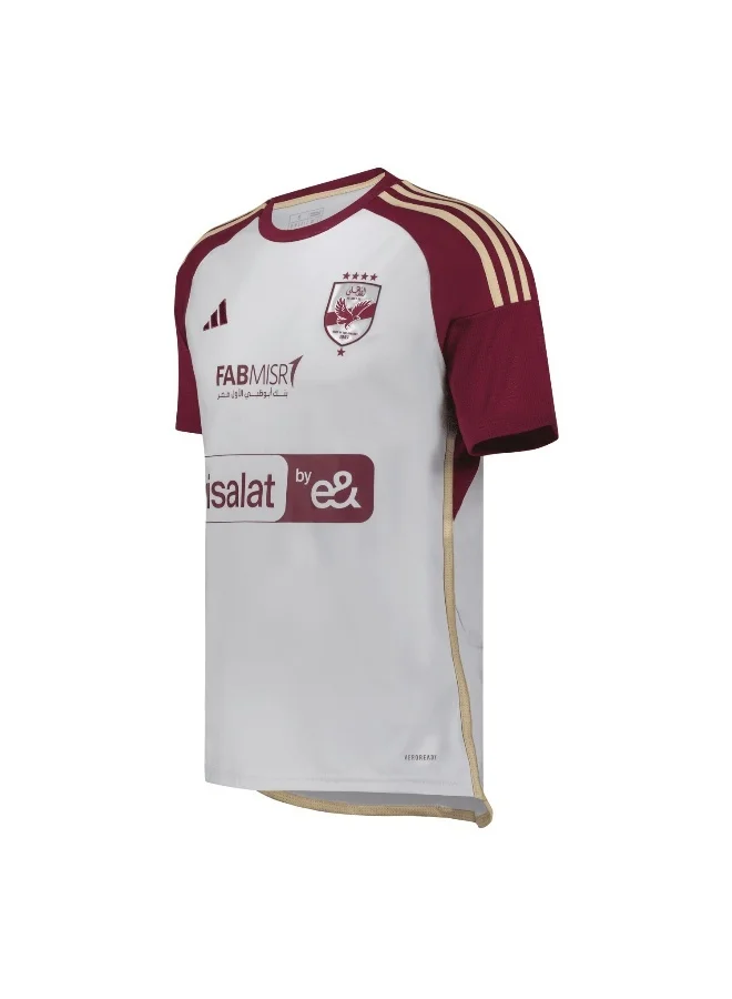 adidas أديداس طقم الأهلي 3 جيرسي رمادي للرجال مقاس XS