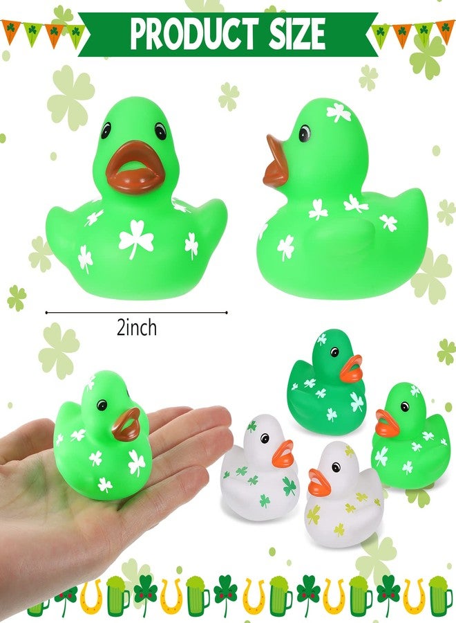 Jerify St. Patrick's Day Rubber Ducks 2 Inch Mini Ducks Decor St. Patrick's Day Party Decorations Holiday Party Favors for Class Office Prize Decors(48 Pcs) - Image 2